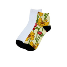 Рождественский подарок 22см женщин полиэстер лодыжки Sublimaiton носки